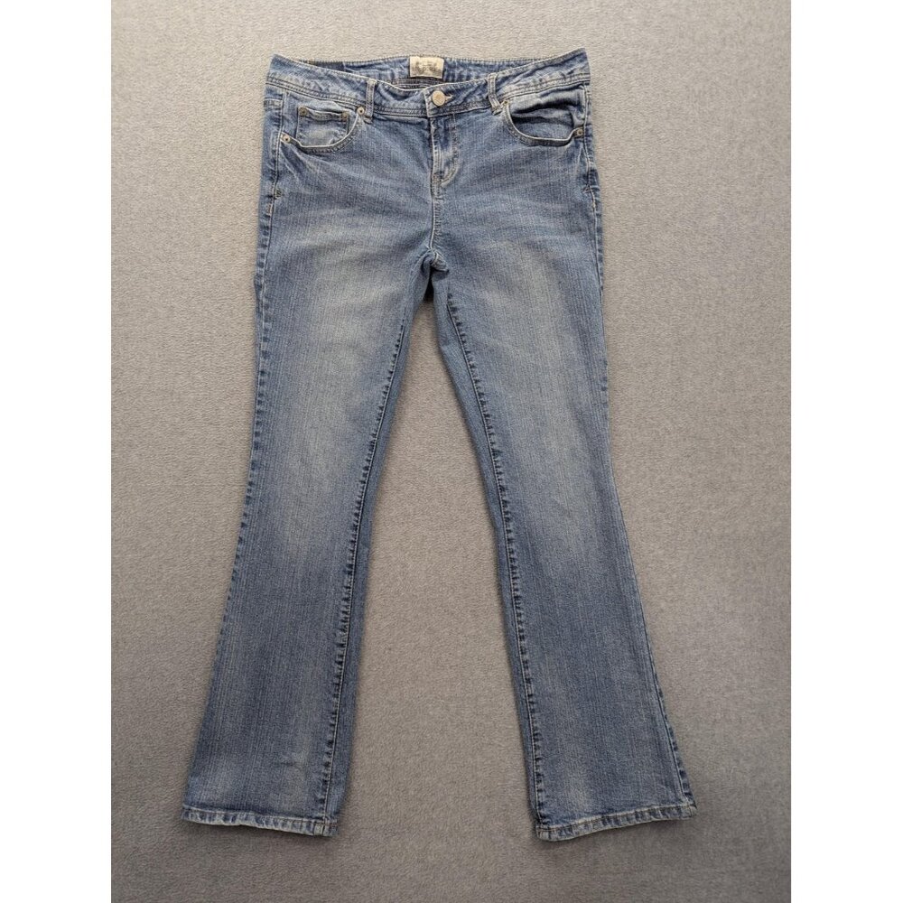 Aeropostale Jeans Womens 13/14 Blue Chelsea Bootcut Stretch Denim Light Wash